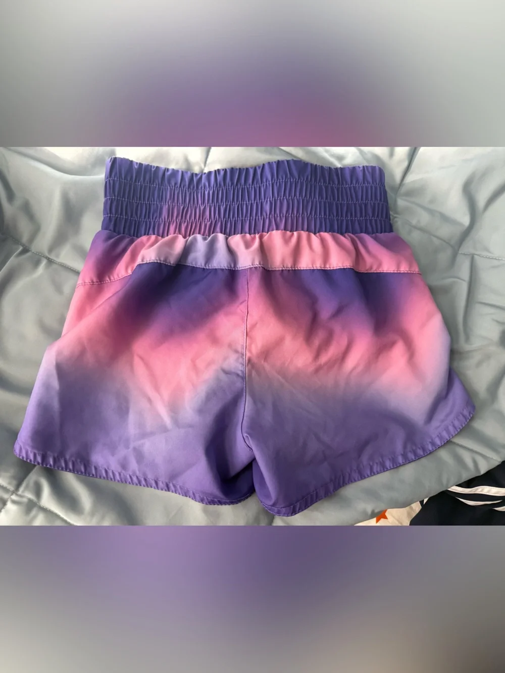 Old Navy Girls Purple Ombre Athletic Shorts.  Size small 6-7.  EUC.